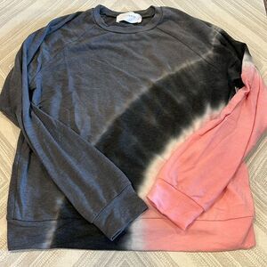 Six Fifty Women’s Pink & Grey Tie Dye Soft Sweatshirt